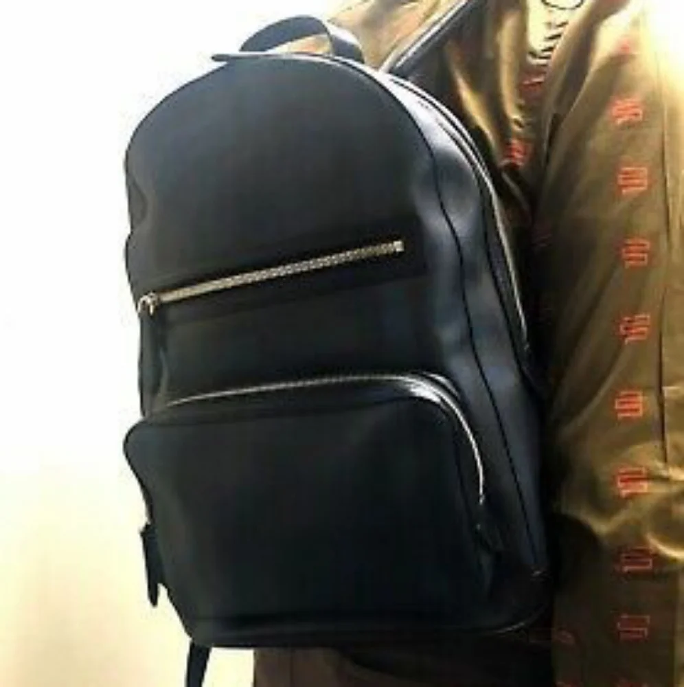 Burberry Marden Backpack London Check Coated Canvas with Leather - Picture 6 of 10